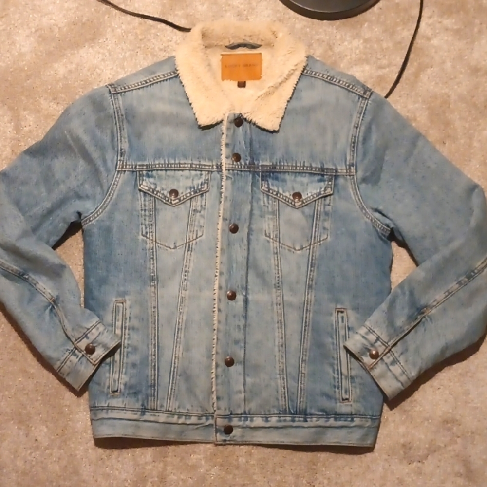 Lucky Brand Sherpa denim jacket